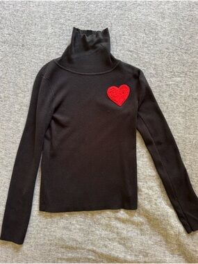 Chicwish Black Knit Top with Label Detail